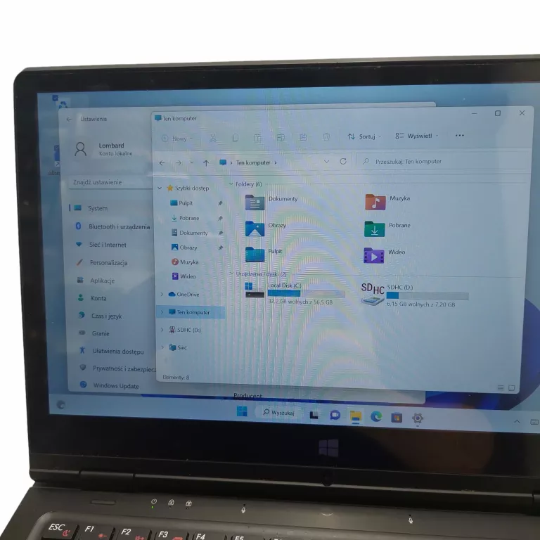 LAPTOP TECHBITE ARC 11.6/ŁAD/ SŁABA BATERIA