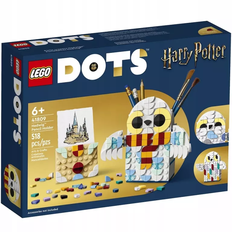 LEGO DOTS 41809 STOJAK NA DŁUGOPISY Z HEDWIGĄ