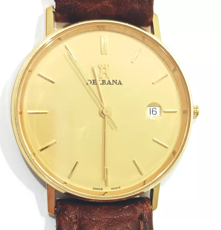ZŁOTY ZEGAREK DELBANA 35101 585