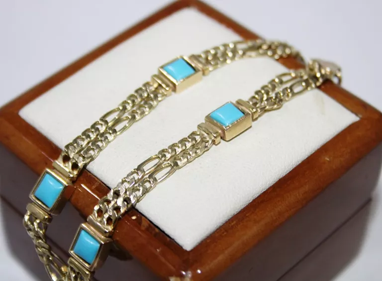 boska-zlota-bransoletka-z-niebieskimi-oczkami-1002g-r20-cm-kamien-inny-kamien