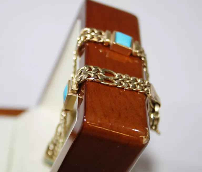 boska-zlota-bransoletka-z-niebieskimi-oczkami-1002g-r20-cm-rodzaj-wyrob-jubilerski