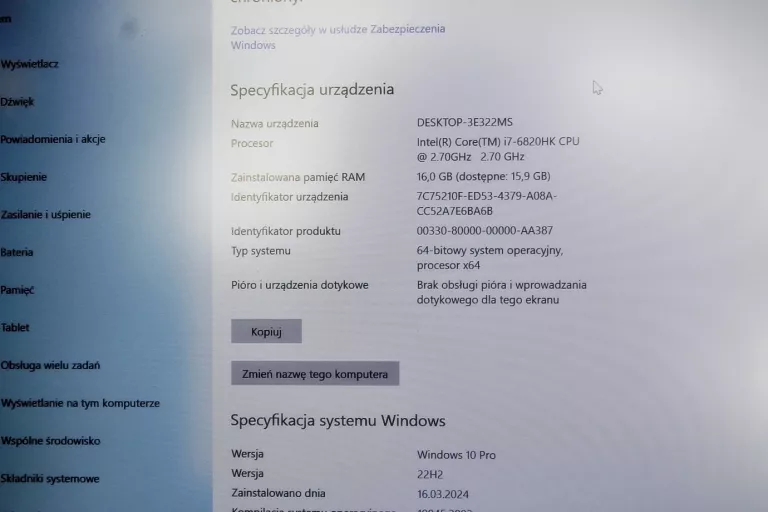 LAPTOP DELL ALIENWARE R3 17 I7/GTX 980M/256GB SSD/16 GB RAM BEZ BAT.