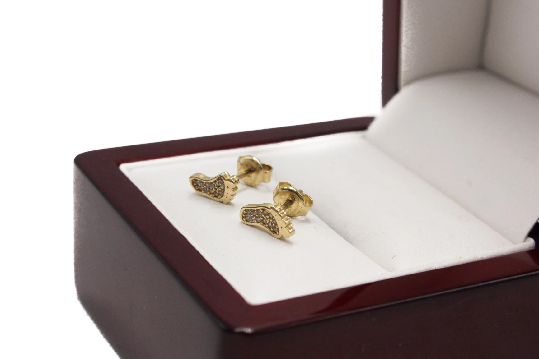 promocja-zlote-kolczyki-stopki-stopa-chrzciny-dziecko-585-118g-prusa-60-pruszkow