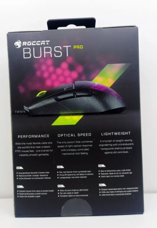 ROCCAT BURST PRO MOUSE BLACK