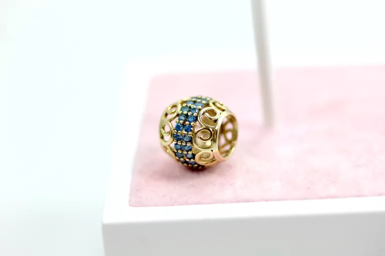 ZŁOTA ZAWIESZKA DO BRANSOLETKI CHARMS 585 1,03G