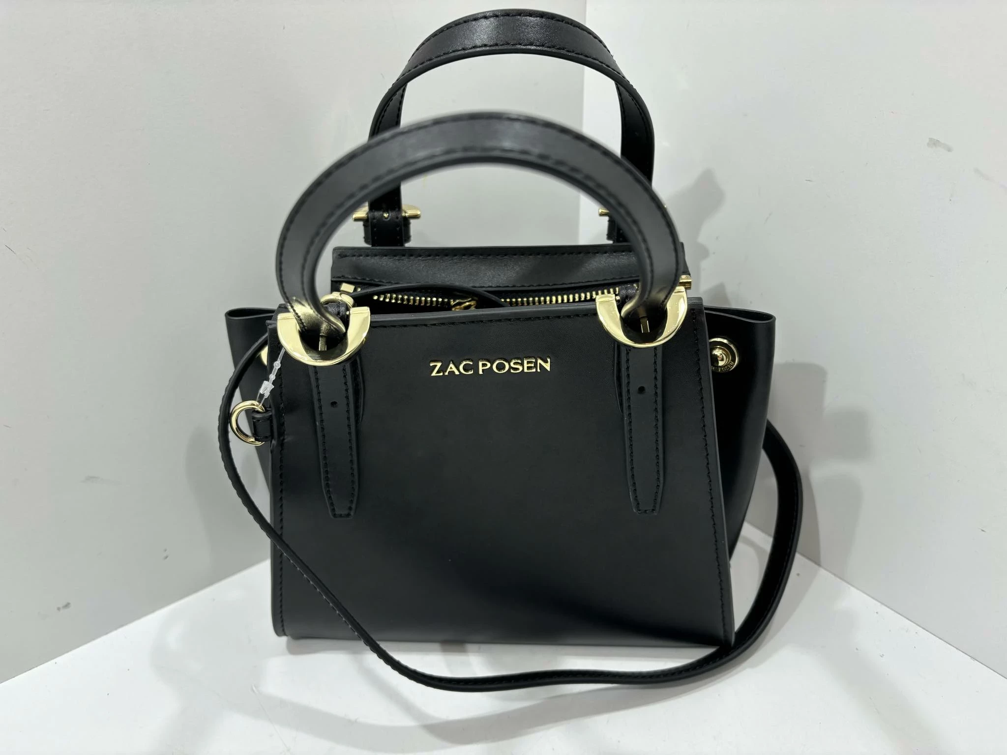 torebka-zac-posen-luxury-mini-shoper-czarna-stan-powystawowy