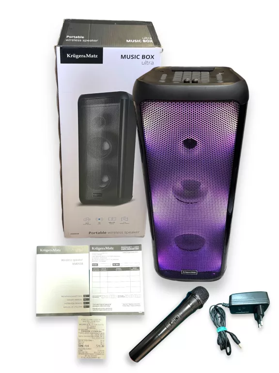 GŁOŚNIK BLUETOOTH KRUGER&MATZ KM0558 MUSIC BOX ULTRA 60W