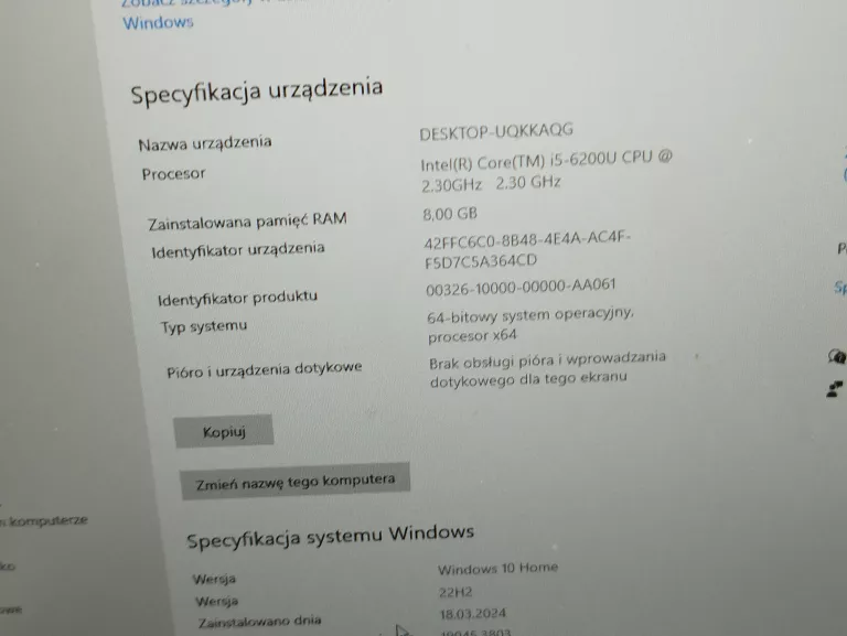 LAPTOP MEDION ERAZER P7634 I5-6200U 8GB 256SSD GTX950 W10
