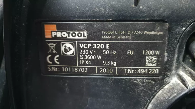 ODKURZACZ PRZEMYSŁOWY PROTOOL VCP 320 E