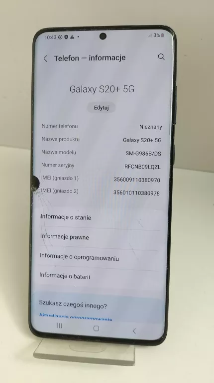 TELEFON SAMSUNG GALAXY S20+ 5G 12GB/128GB