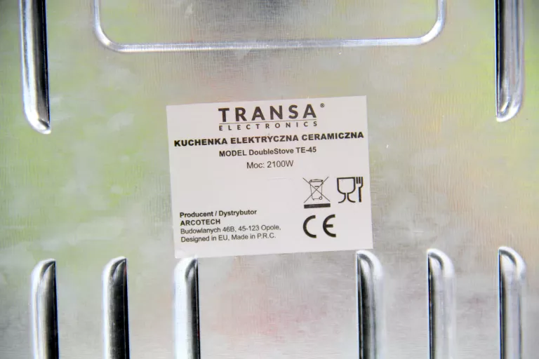 KUCHENKA PRZENOŚNA TRANSA ELECTRONICS DOUBLESTOVE