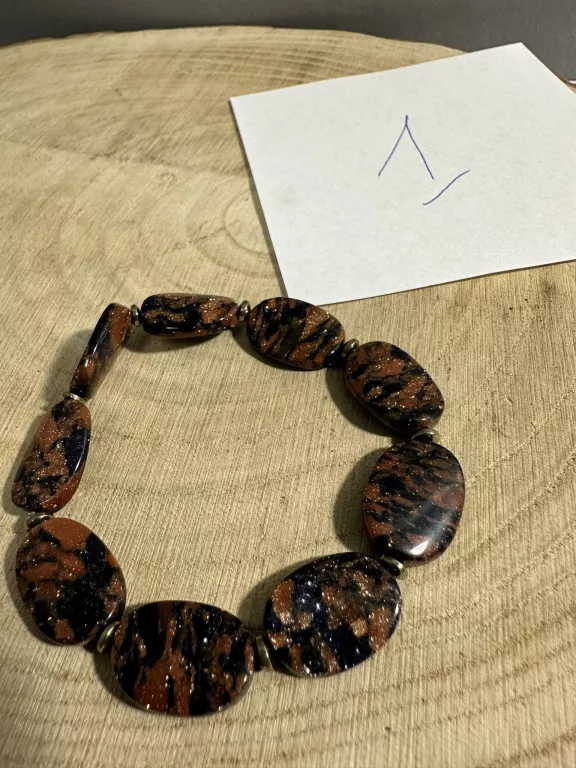 BRANSOLETKA KAMIENIE SYNTETYCZNIE MIX