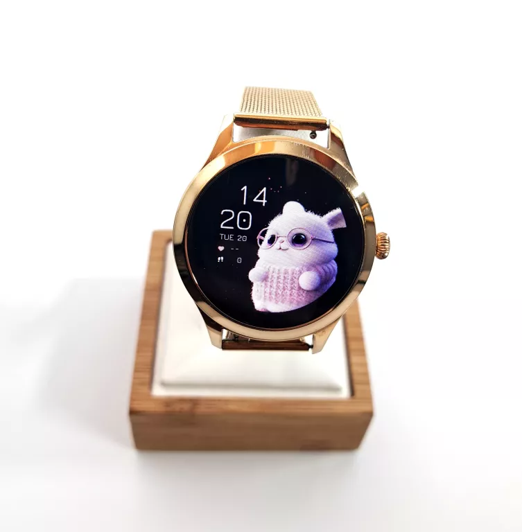 SMARTWATCH MAXCOM FW42 ZŁOTY + ŁADOWARKA