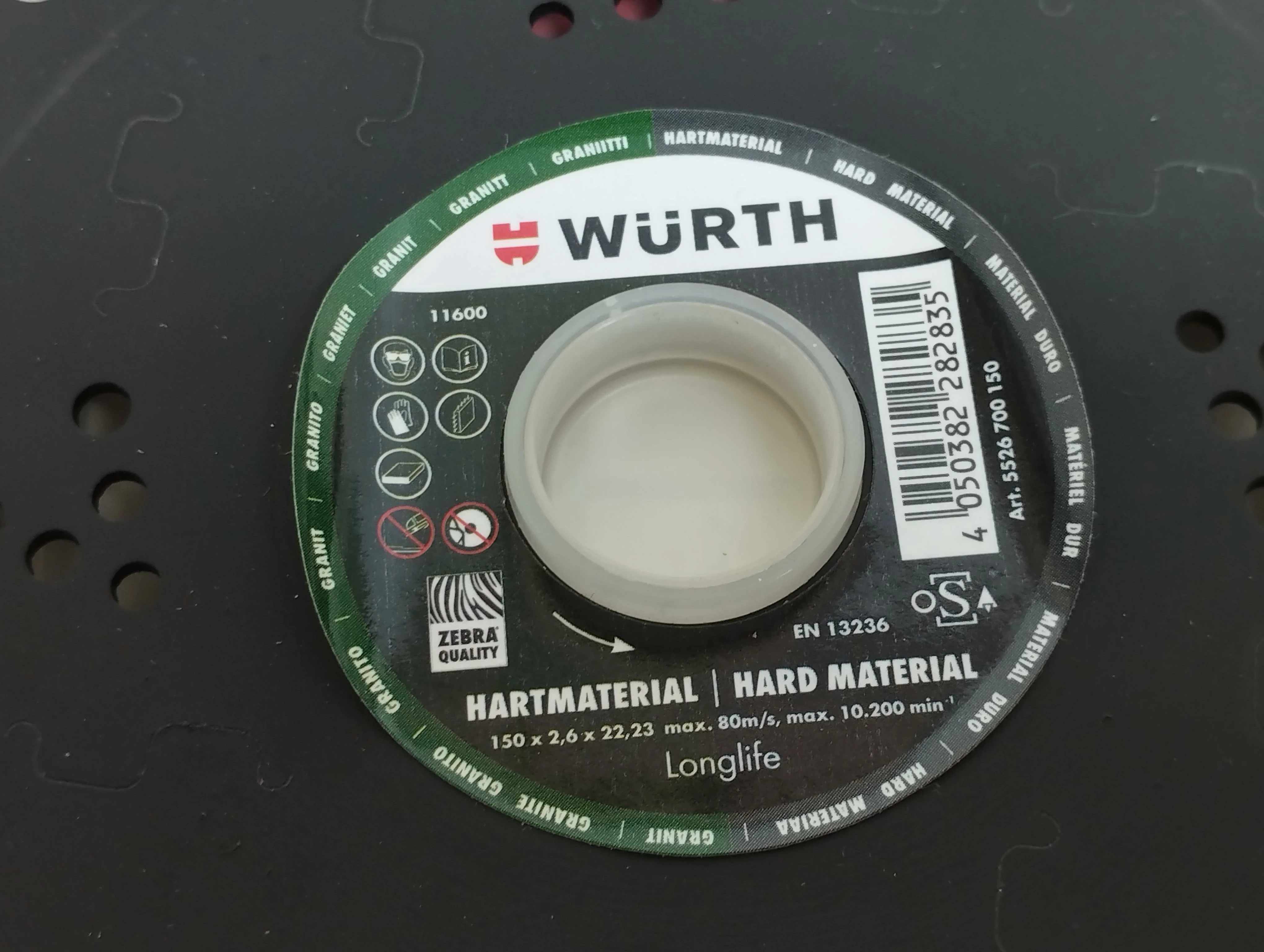 tarcza-wurth-do-granitu-longlife-150mm-stan-uzywany