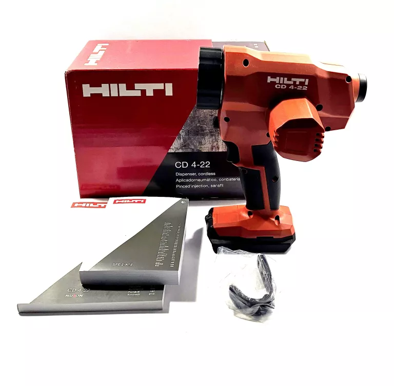 AKUMULATOROWY WYCISKACZ DO KLEJU SILIKONU HILTI CD 4-22 JAK NOWY