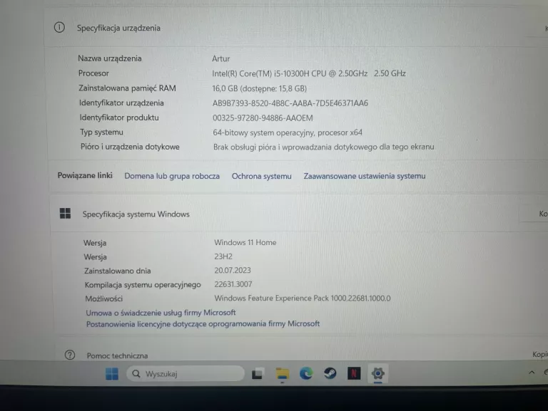 LAPTOP DELL P89F