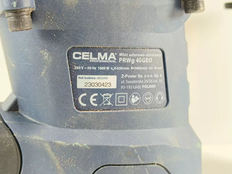 mlot-udarowy-celma-prwg-40geo-sds-max-1600w-10j-stan-uzywany