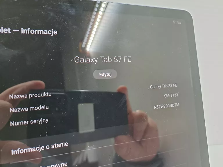 TABLET SAMSUNG GALAXY TAB S7 FE 4GB/64GB