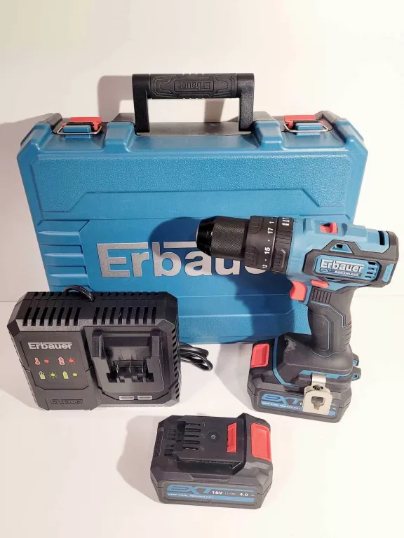 WKRĘTARKA ERBAUER ECD18-LI-2 / 2X BATERIE 4.0 AH