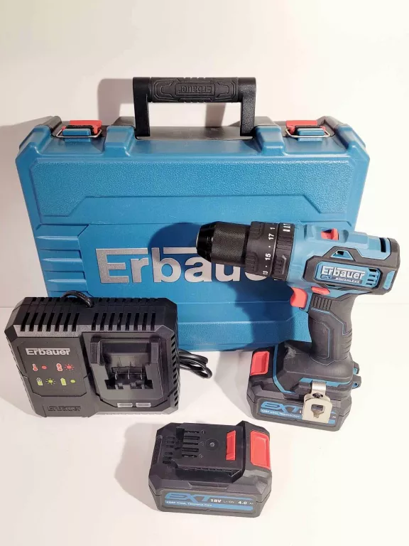 WKRĘTARKA ERBAUER ECD18-LI-2 / 2X BATERIE 4.0 AH