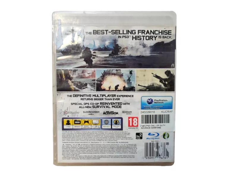 GRA NA PS3 CALL OF DUTY ADVANCE WARFARE (W PUDEŁKU OD MW3)