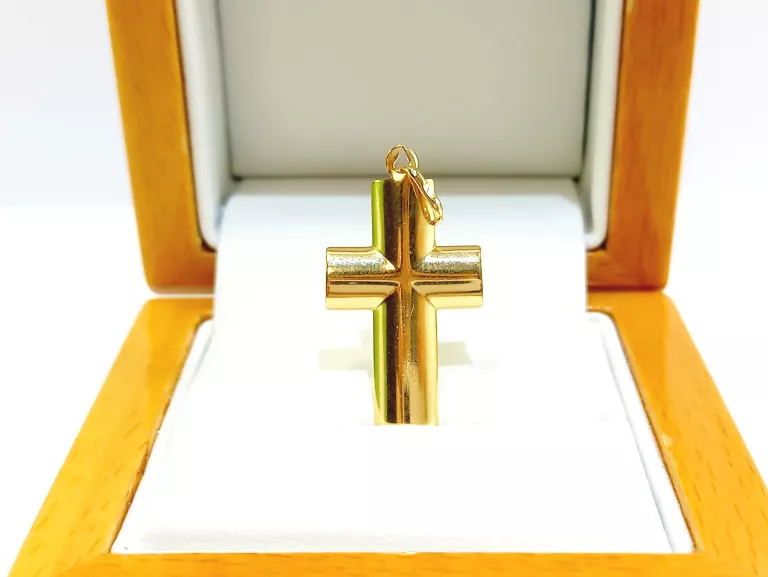 ZŁOTA ZAWIESZKA KRZYŻ 585 1,25 G