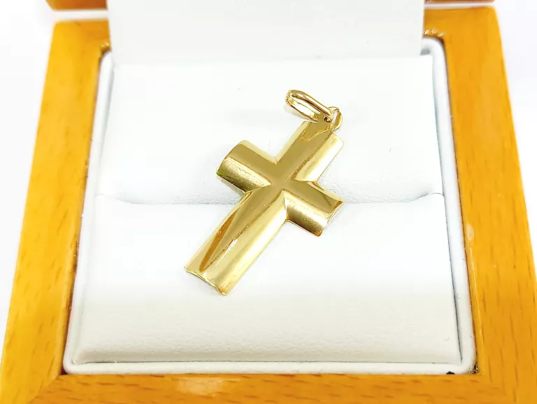 ZŁOTA ZAWIESZKA KRZYŻ 585 1,25 G