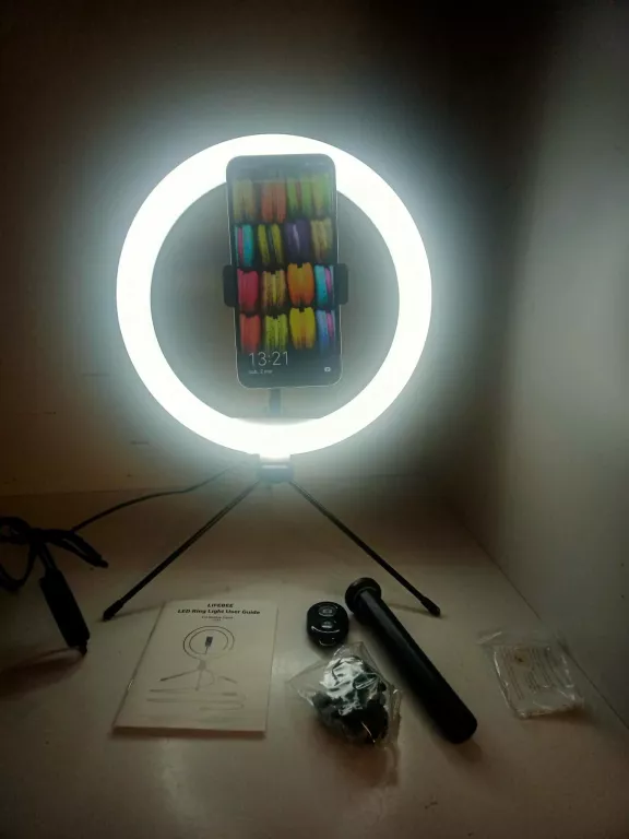 LAMPA PIERŚCIENIOWA LIFEBEE LED RING LIGHT