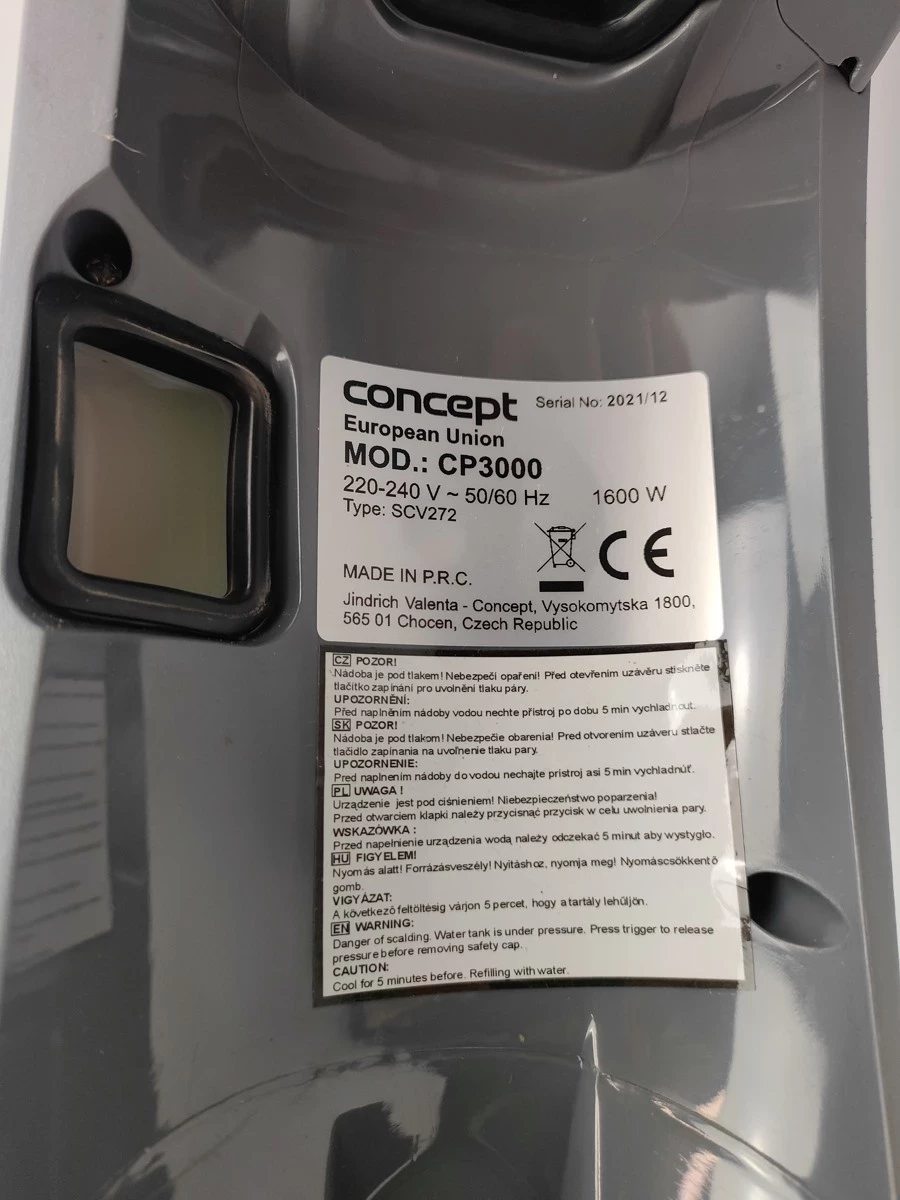 mop-parowy-odkurzacz-3w1-concept-cp3000-perfect-clean-moc-160000