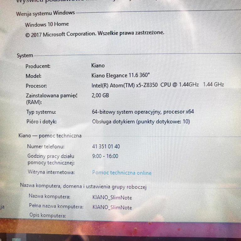 LAPTOP KIANO ELEGANCE 11.6 360