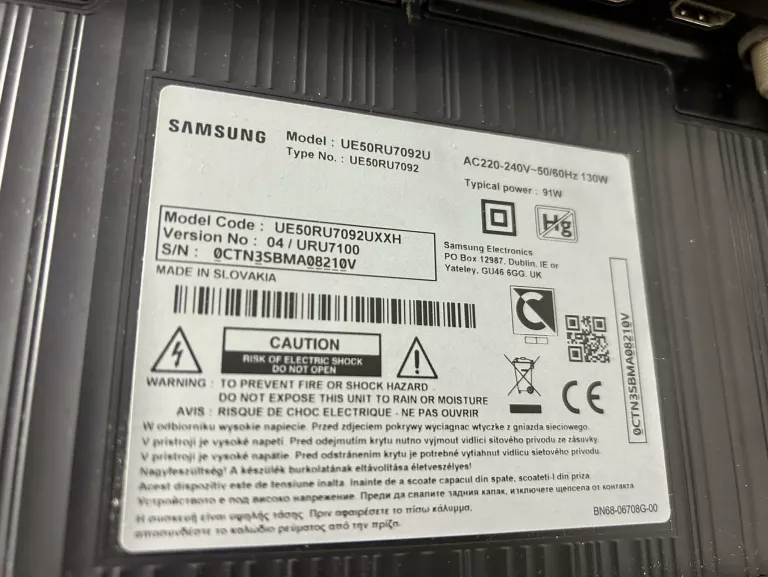 TELEWIZOR SAMSUNG UE50RU7092U