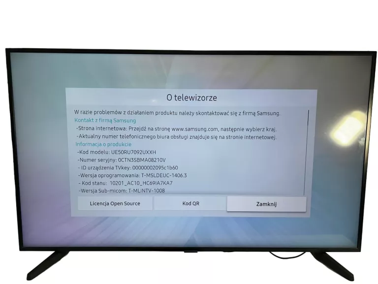 TELEWIZOR SAMSUNG UE50RU7092U