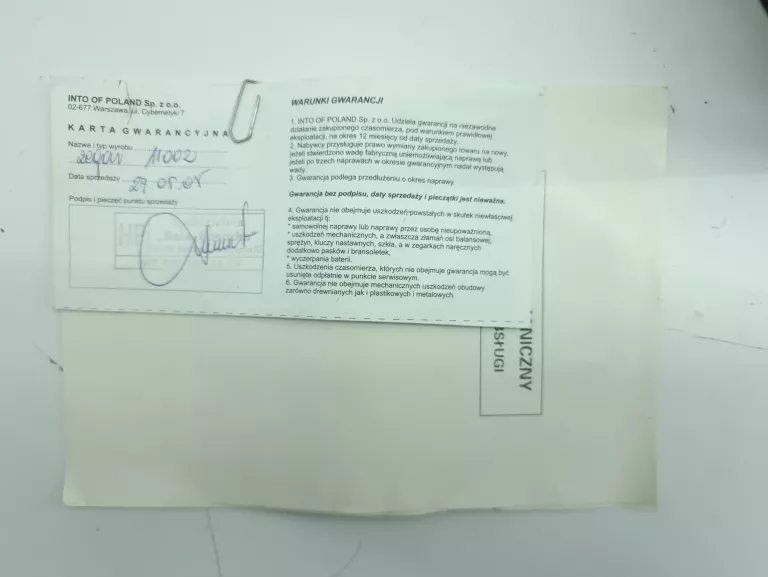 ZEGAR MECHANICZNY ŚCIENNY ADLER 11002 # OPIS!