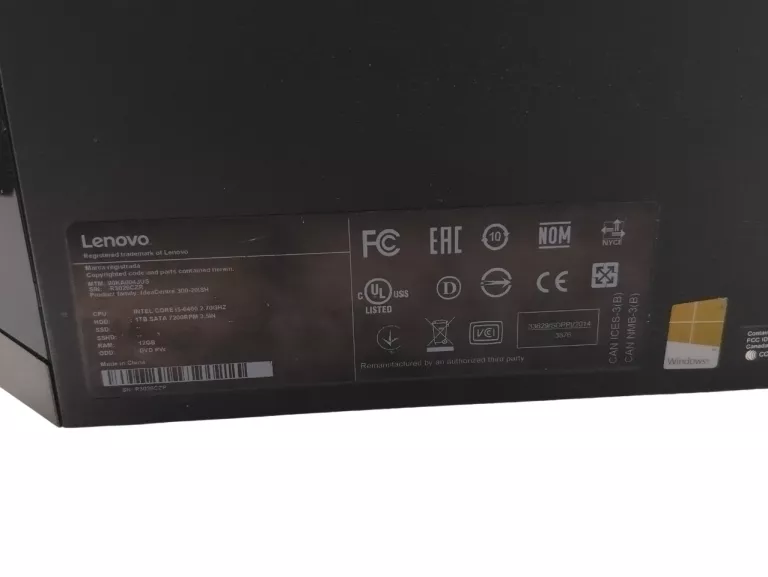 KOMPUTER STACJONARNY LENOVO IDEACENTRE 300-20ISH I5 12GB/1TB HDD
