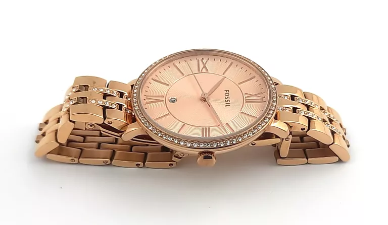 ZEGAREK DAMSKI FOSSIL ES3546 NA BRANSOLECIE Z CYRKONIAMI