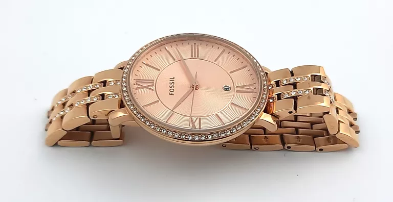 ZEGAREK DAMSKI FOSSIL ES3546 NA BRANSOLECIE Z CYRKONIAMI