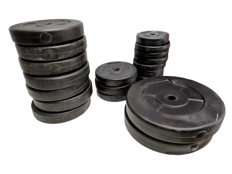 ZESTAW DO ĆWICZEŃ SZTANGA ŁAMANA ORAZ PROSTA + HANTLE 72,5KG OBCIĄŻENIE