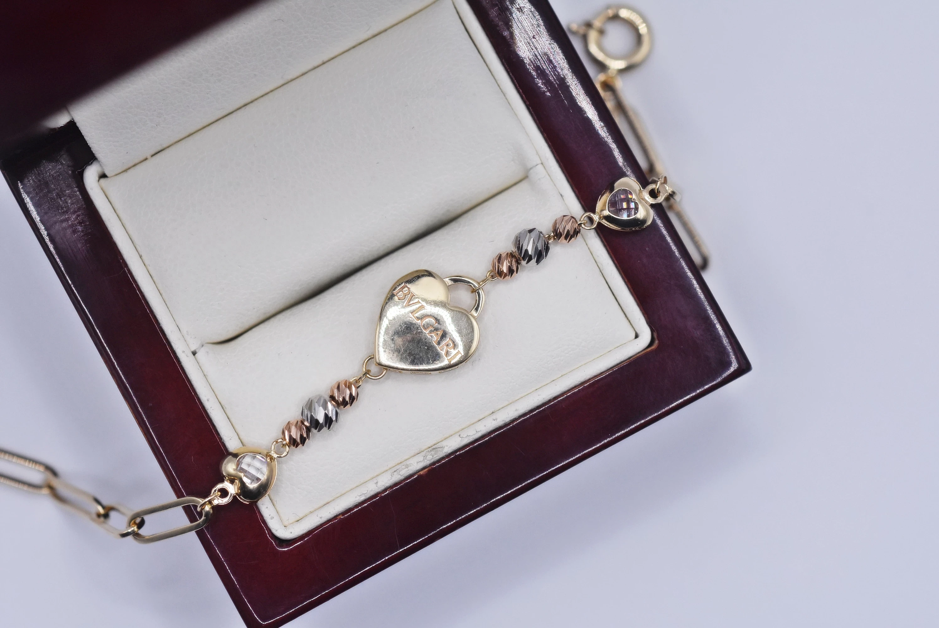 wyjatkowa-zlota-bransoletka-585-411g-serduszko-garbary-53-poznan