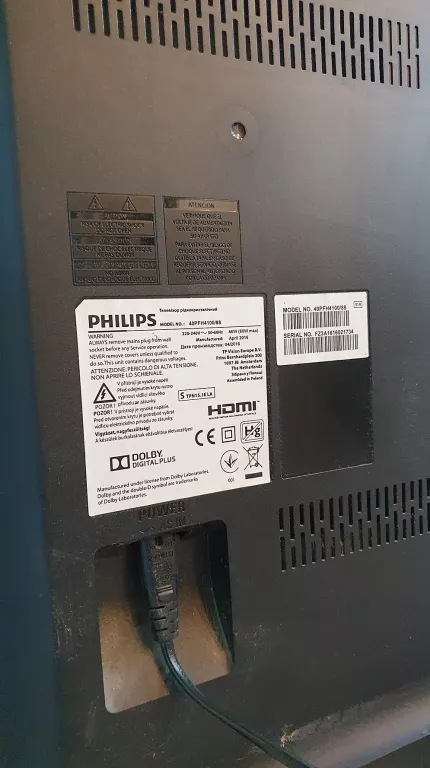 TV LED PHILIPS 40PFH4100 40CALI - ODBIÓR OSOBISTY