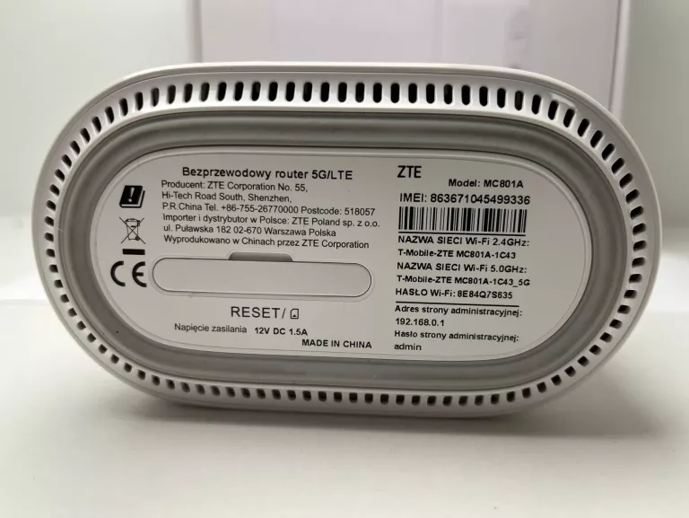ROUTER ZTE MC801A 802.11AX (WI-FI 6)