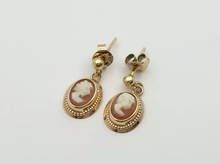 eleganckie-zlote-kolczyki-kamea-585-14k-140g-sztyft-kolor-dominujacy-zloty