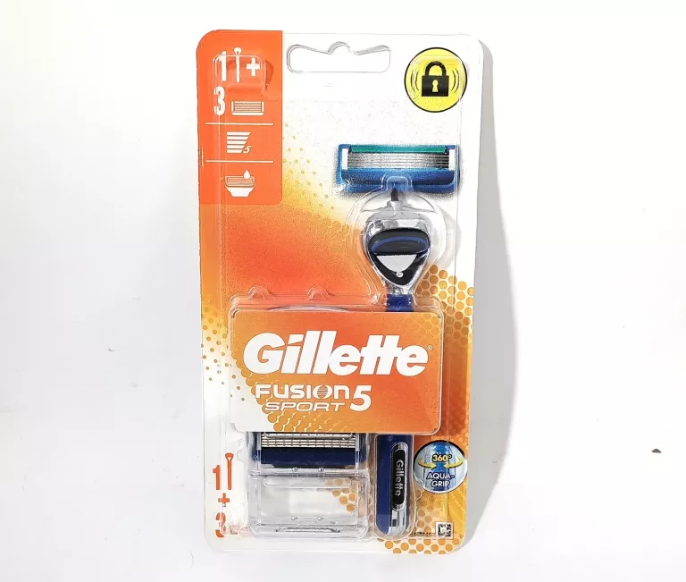GILLETTE FUSION 5 SPORT MASZYNKA + 3 OSTRZA
