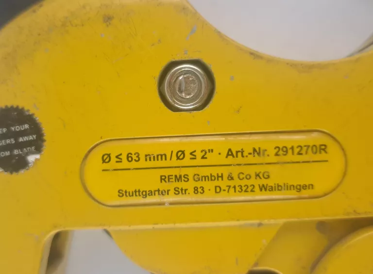 NOŻYCE DO RUR REMS ROS P63P