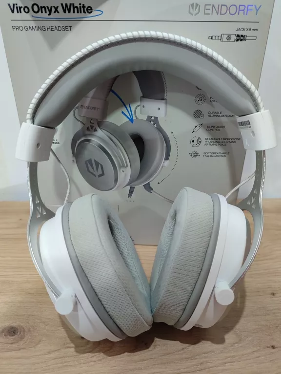 SŁUCHAWKI ENDORFY VIRO ONYX WHITE Z MIKROFONEM