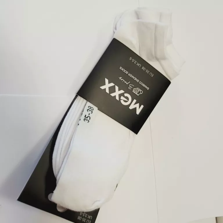 SKARPETKI DAMSKIE MEXX 35 38 BIAŁE 3 PARY