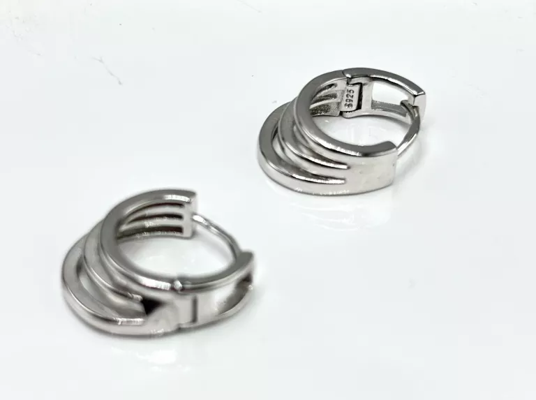 ŚLICZNE SREBRNE KOLCZYKI 925 3,3G