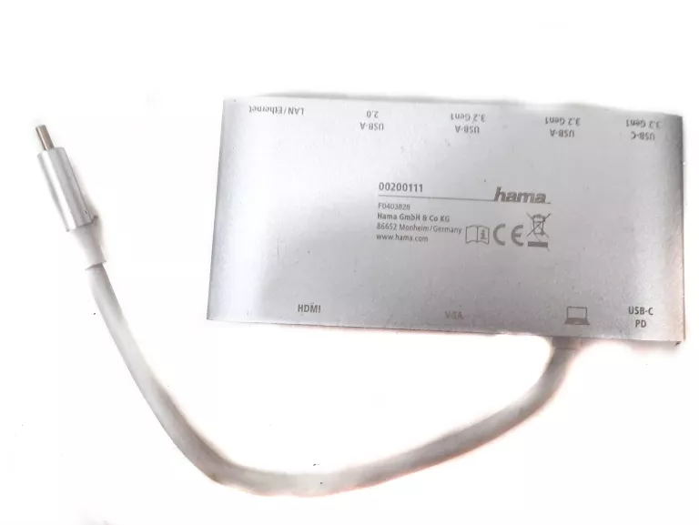 STACJA DOKUJĄCA HAMA HUB MULTIPORT USB-C (200111)