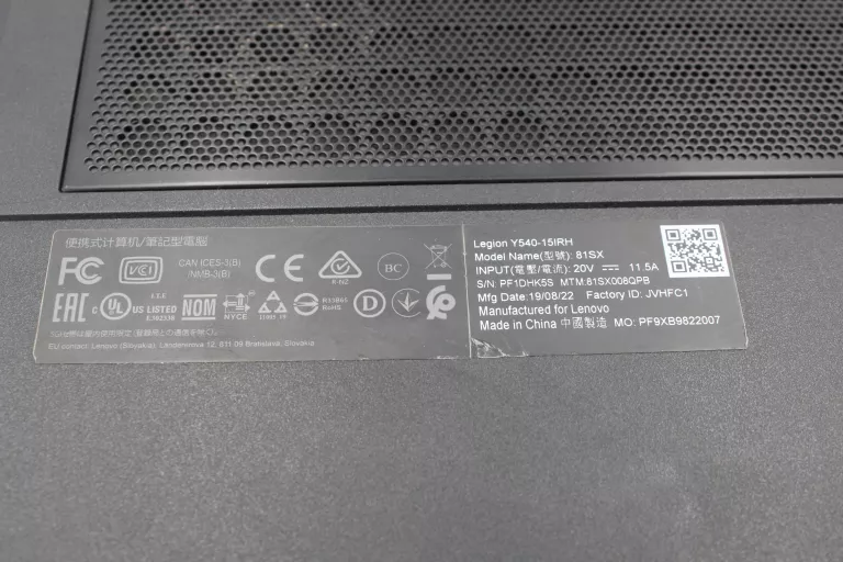 LAPTOP LENOVO LEGION I7 9750H 1660 TI 32GB RAM 1TB