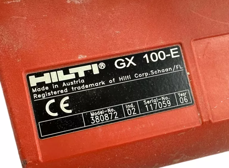 OSADZAK GAZOWY HILTI GX 100-E!
