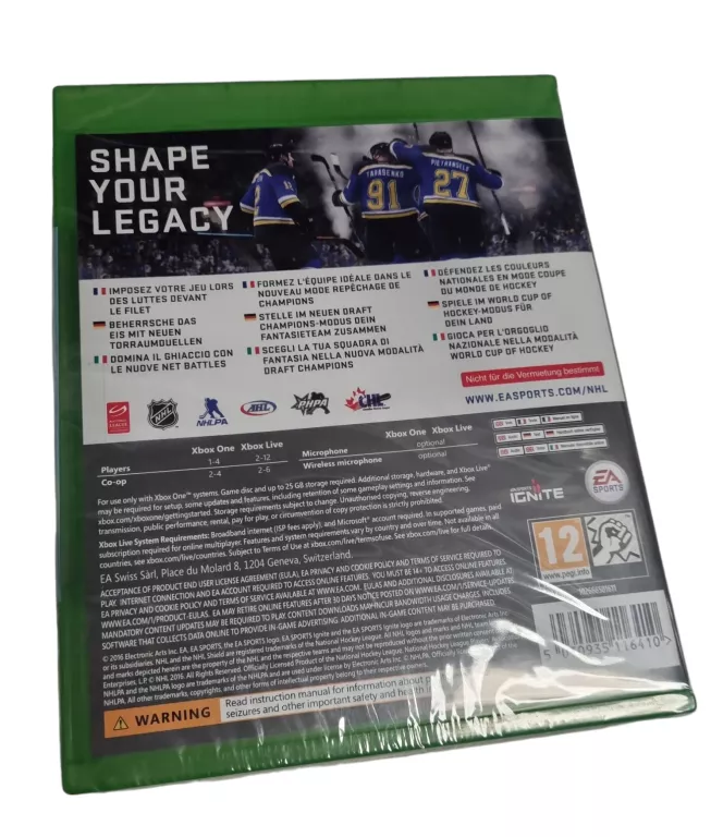 XBOX ONE GRA NHL 17 FOLIA